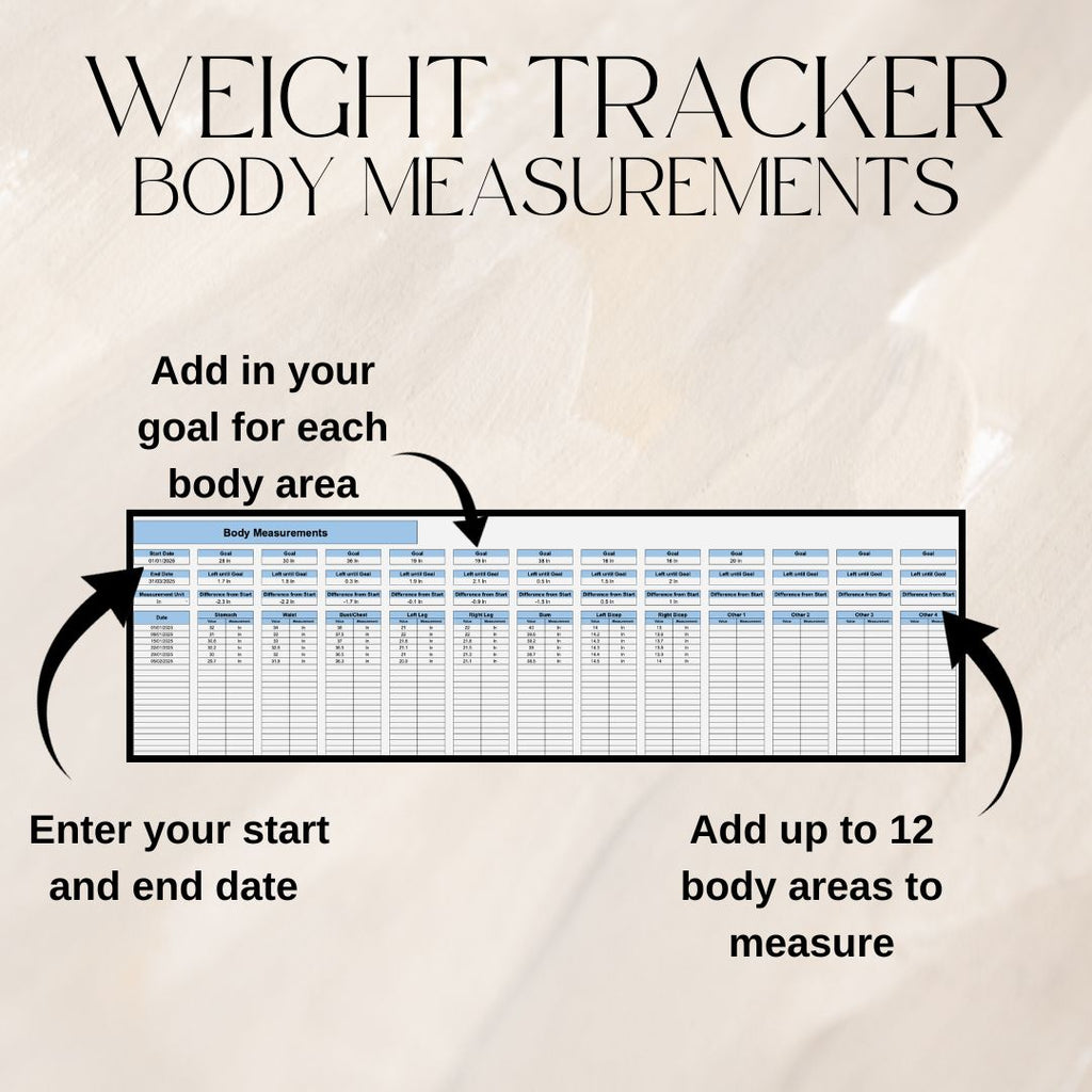 Blue Fitness Tracker Spreadsheet Bundle | Google Sheets Spreadsheet