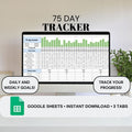 75 Day Tracker | Google Sheets Spreadsheet