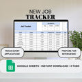 New Job Tracker | Google Sheets Spreadsheet