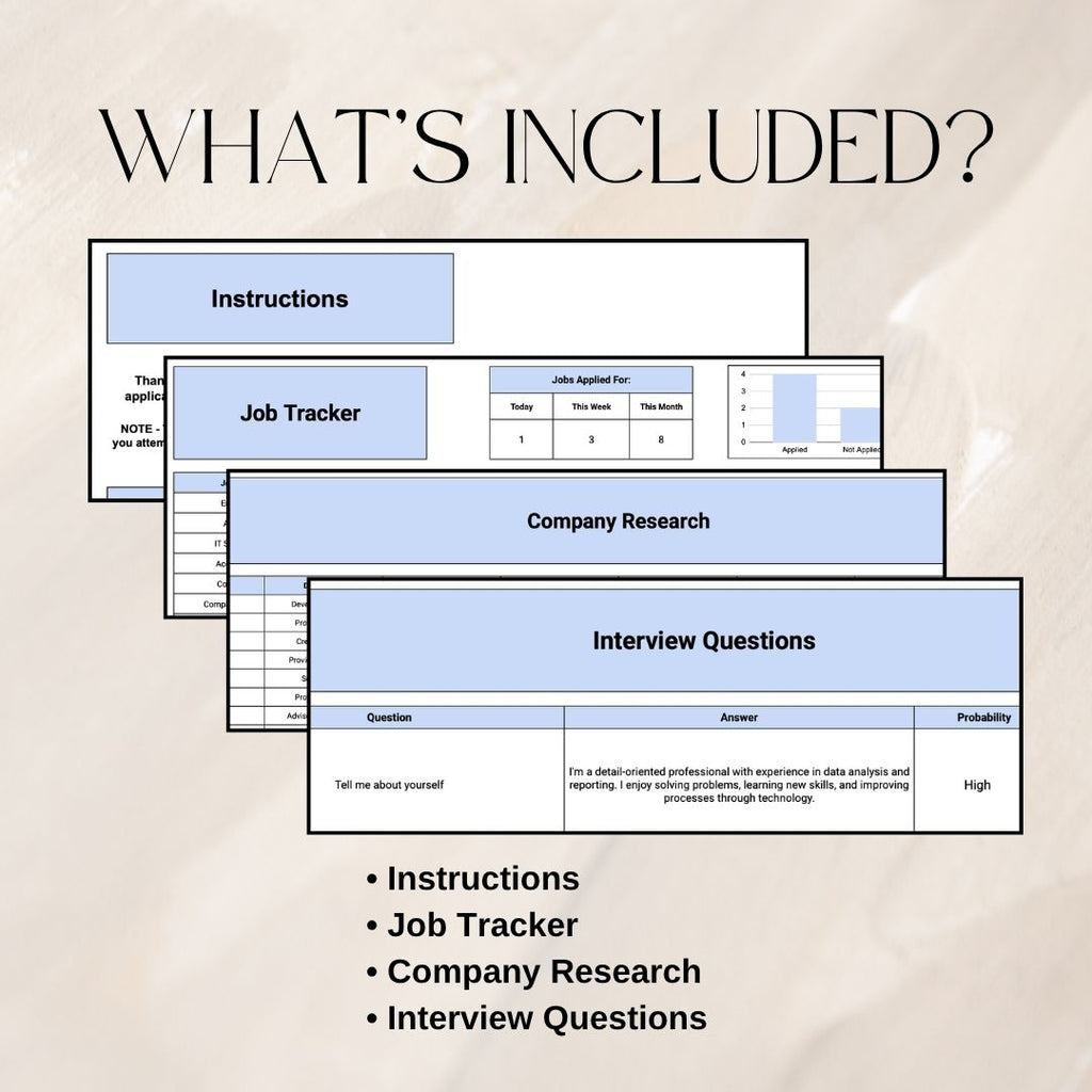 New Job Tracker | Google Sheets Spreadsheet