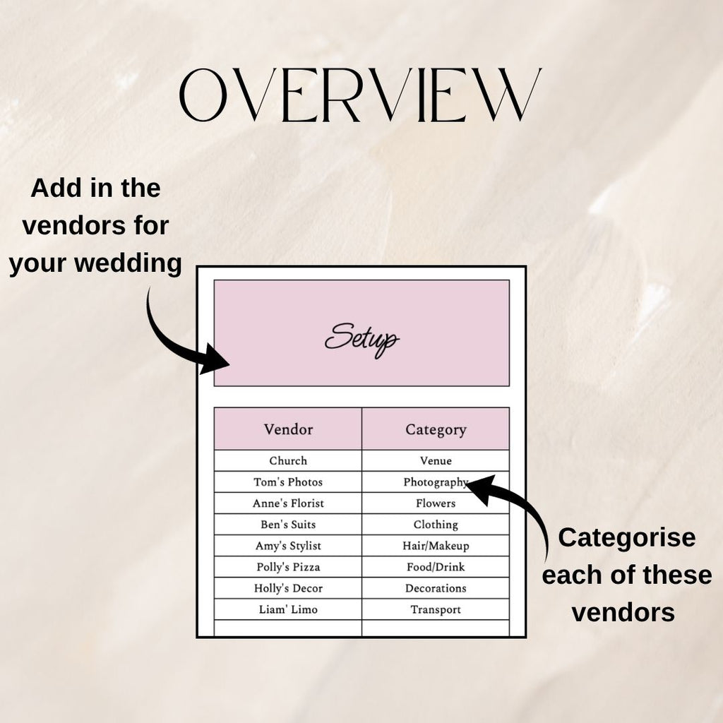 Pink Wedding Budget Planner | Google Sheets Spreadsheet