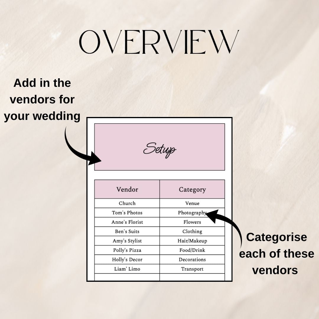 Pink Wedding Budget Planner | Google Sheets Spreadsheet