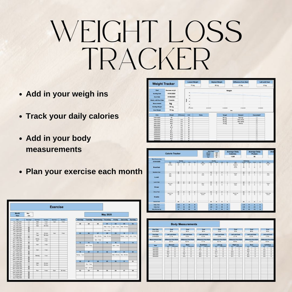 The Ultimate Blue Life Tracker Spreadsheet Bundle | Google Sheets Spreadsheet