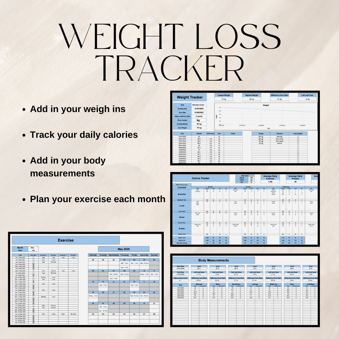 The Ultimate Blue Life Tracker Spreadsheet Bundle | Google Sheets Spreadsheet