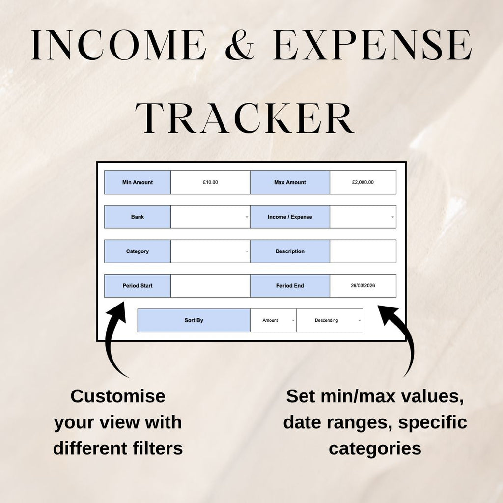 Income and Expense Tracker | Google Sheets Spreadsheet
