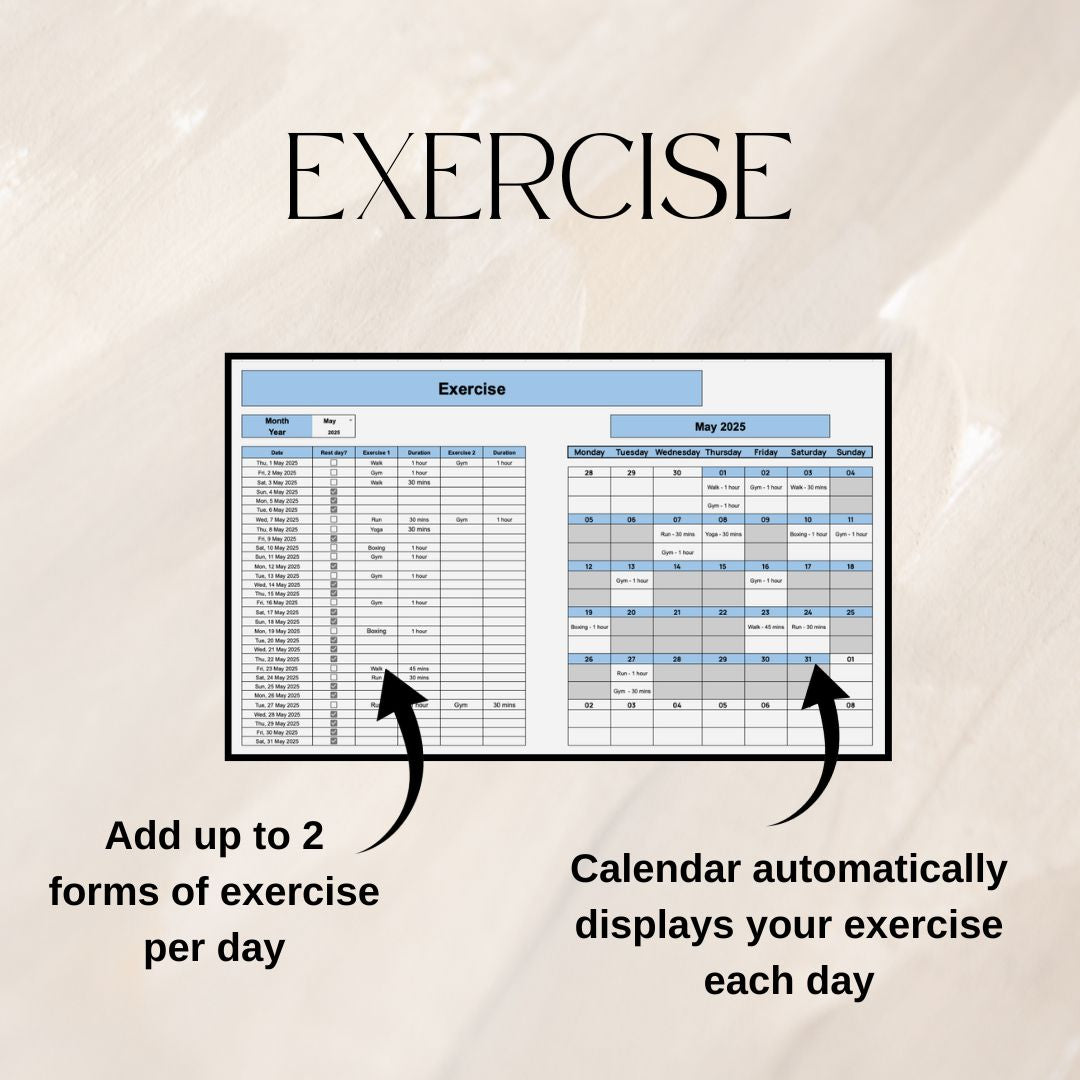Blue Weight Loss Tracker | Google Sheets Spreadsheet
