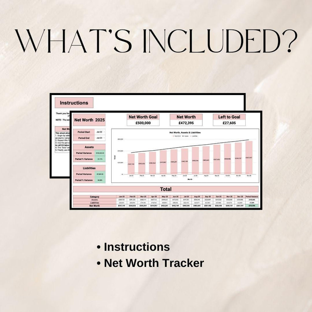 Net Worth Tracker | Google Sheets Spreadsheet