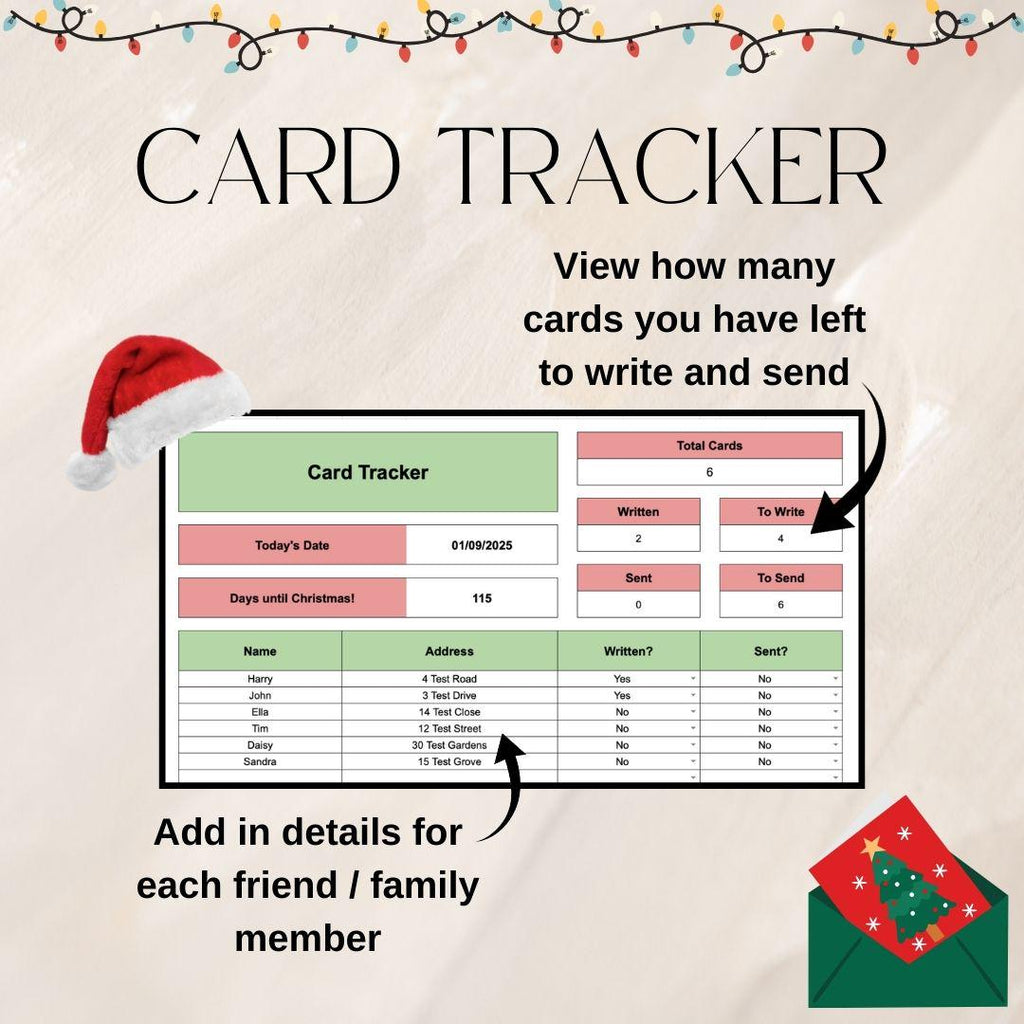 Christmas Planner | Google Sheets Spreadsheet