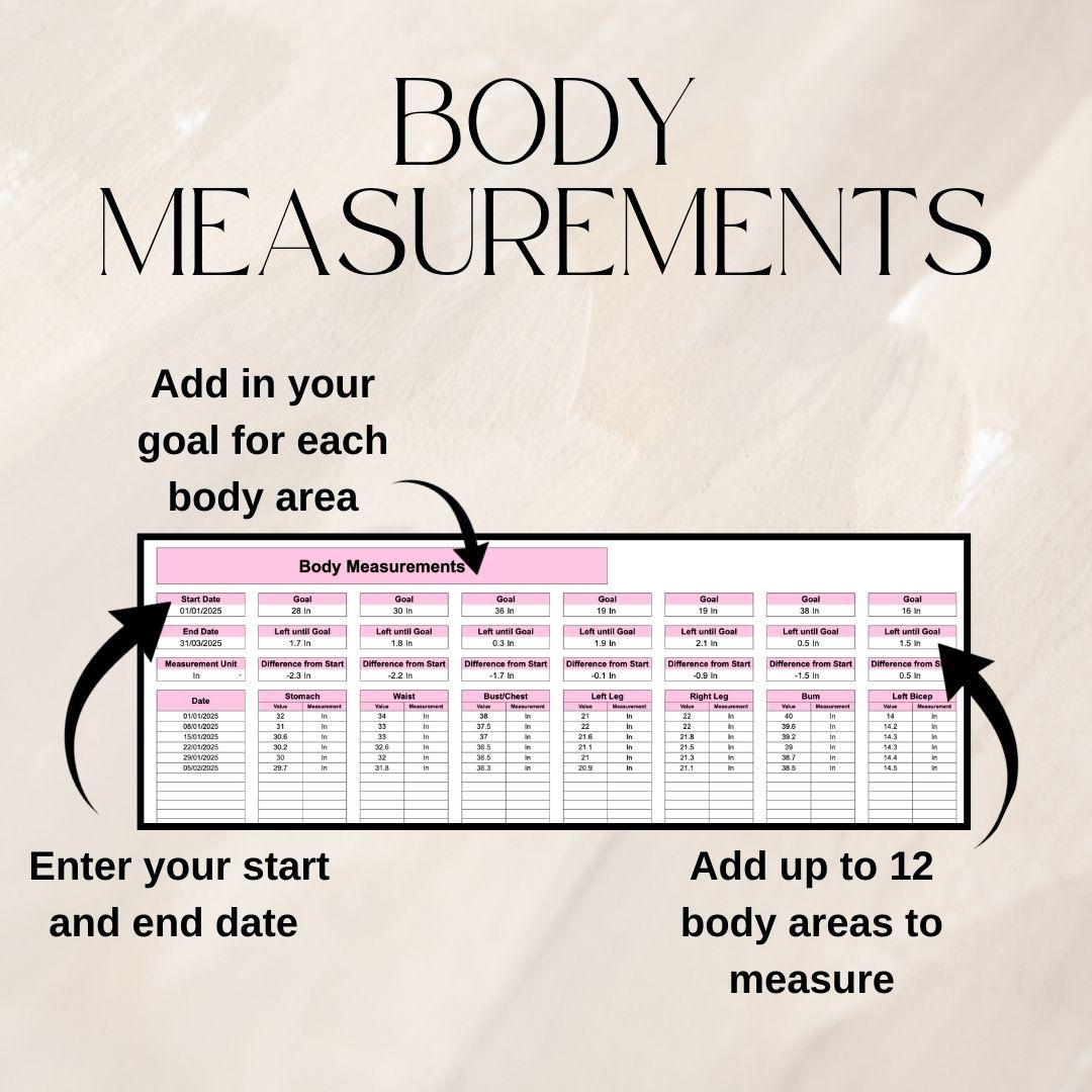Pink Weight Loss Tracker | Google Sheets Spreadsheet