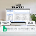 Habit Tracker | Google Sheets Spreadsheet