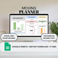 Moving Planner | Google Sheets Spreadsheet